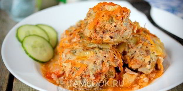 тефтели с брокколи в духовке