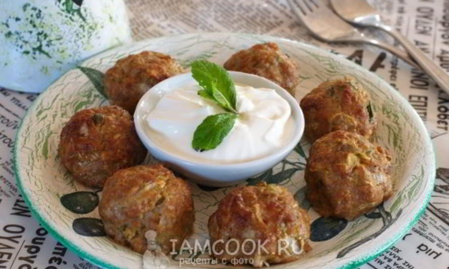 Рецепт тефтелей с кабачками