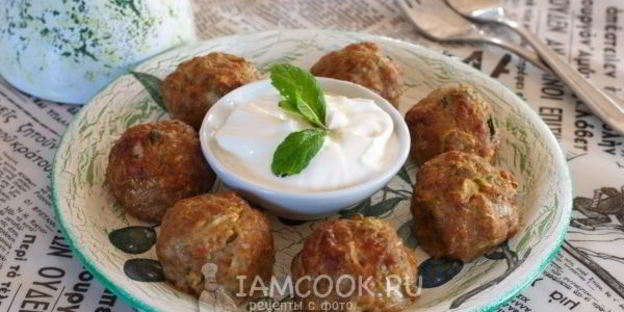 тефтели с кабачками