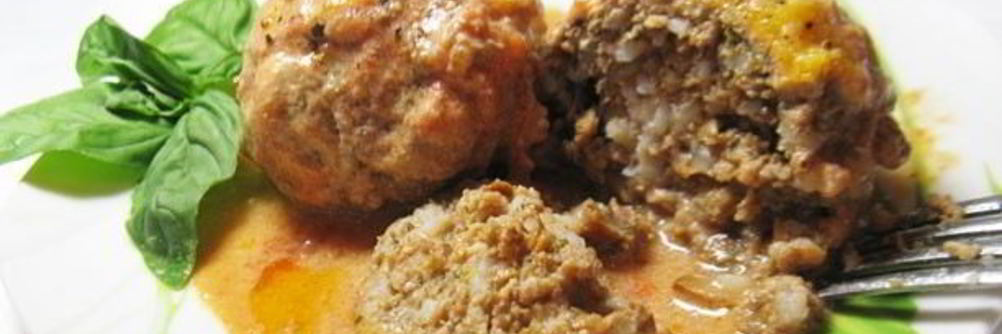 Тефтели с рисом и грибами