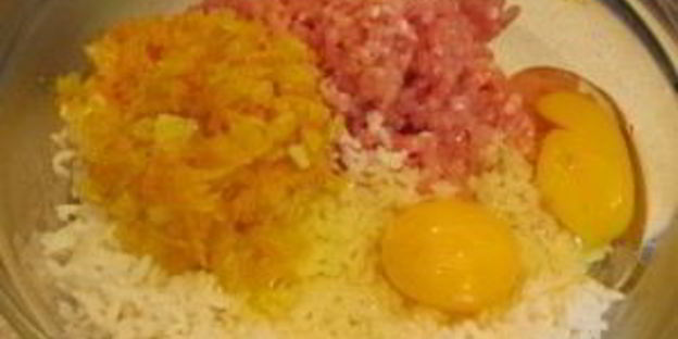 тефтели с рисом и мясом