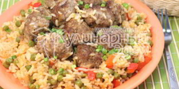 тефтели с рисом и овощами