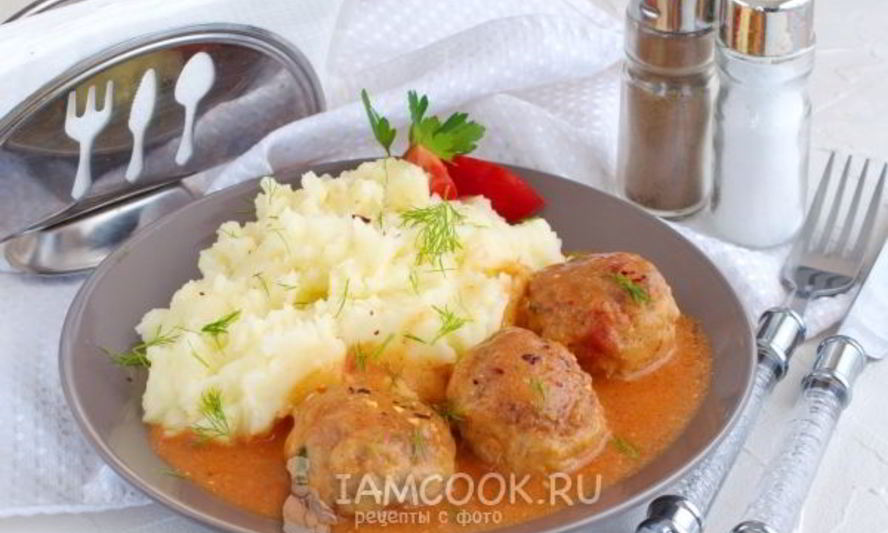 Рецепт тефтелей с рисом с подливкой