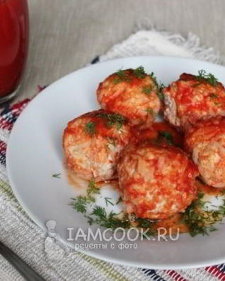 Тефтели с рисом в томатном соусе