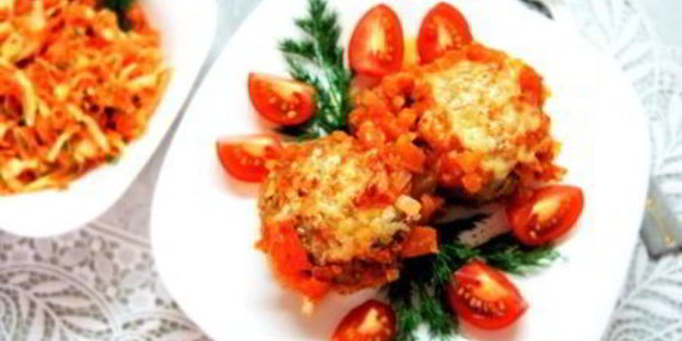 тефтели с сыром в соусе из томатов