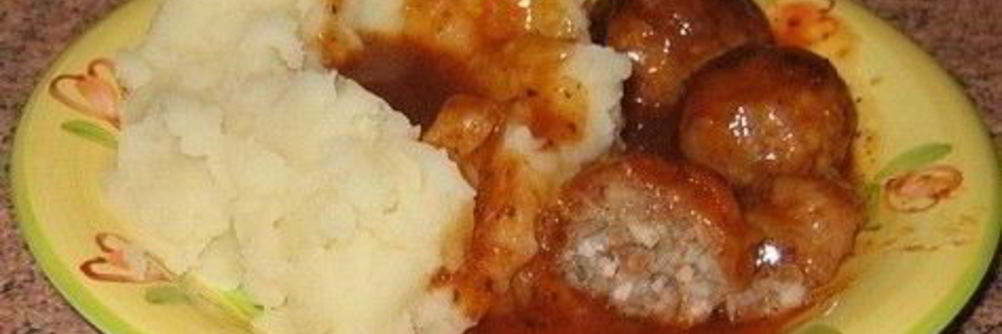 Тефтели с сырым рисом