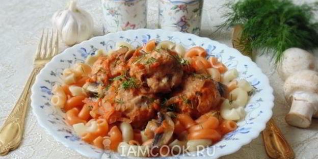 тефтели в грибном соусе