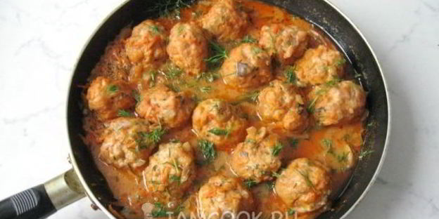 тефтели в грибном соусе