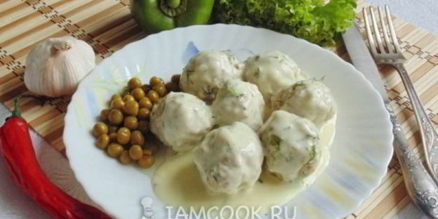 тефтели в сырном соусе