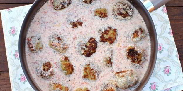 тефтели в томатно-сливочном соусе