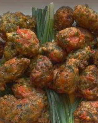 Вегетарианские тефтели из помидоров