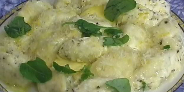 творожные ньокки с базиликом