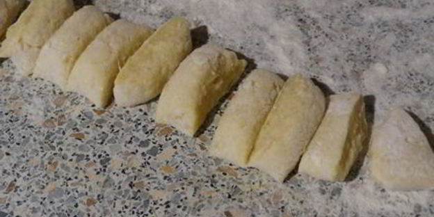 ленивые вареники из картошки со шкварками