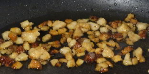 ленивые вареники из картошки со шкварками