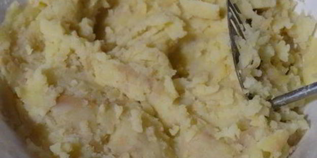 ленивые вареники из картошки со шкварками