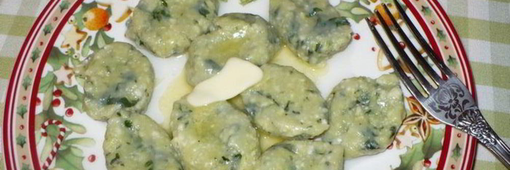 Ленивые вареники со шпинатом