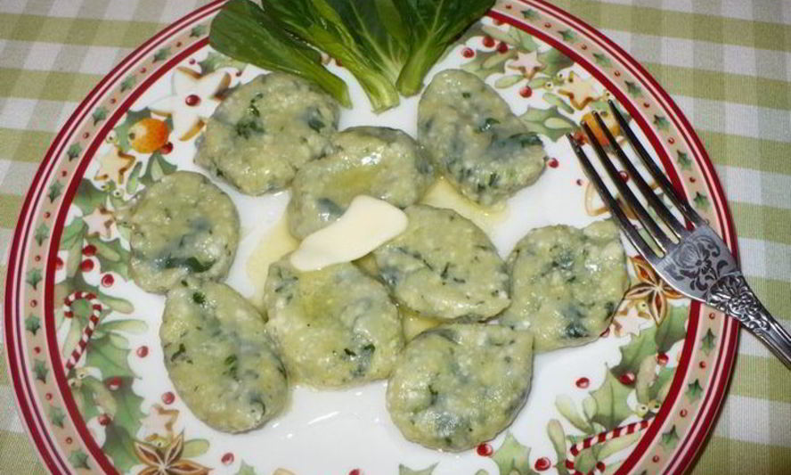 Рецепт ленивых вареников со шпинатом