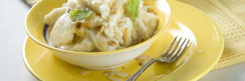 Ленивые вареники со сладким соусом