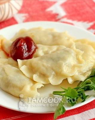 Постные вареники с картошкой и грибами