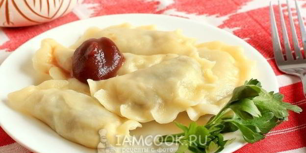 постные вареники с картошкой и грибами