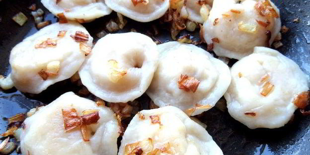 постные вареники с картошкой