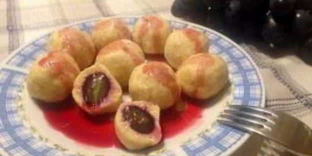 пп-вареники с виноградом