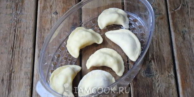 пышные украинские вареники на пару