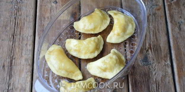 пышные украинские вареники на пару