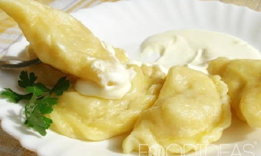 Рецепт соленых вареников с творогом