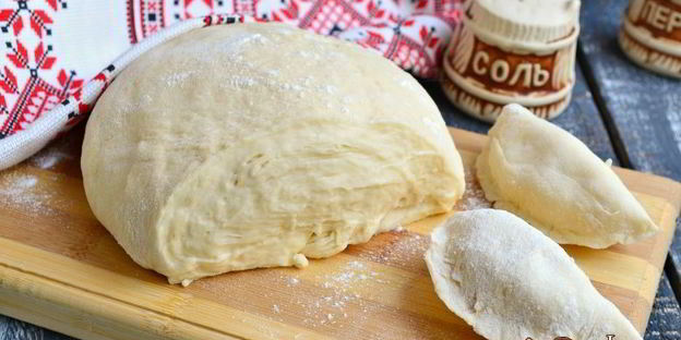 тесто на кефире для вареников
