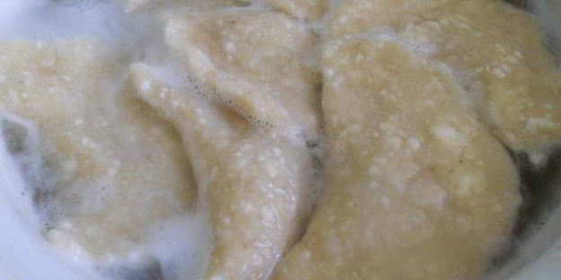 вареники из творога с цельнозерновой мукой