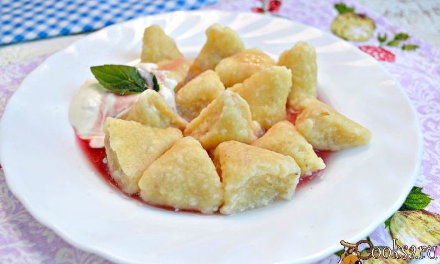 Рецепт вареников ленивых с овсяными хлопьями и лимонной цедрой