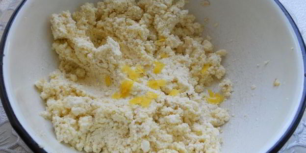 вареники ленивые с овсяными хлопьями и лимонной цедрой