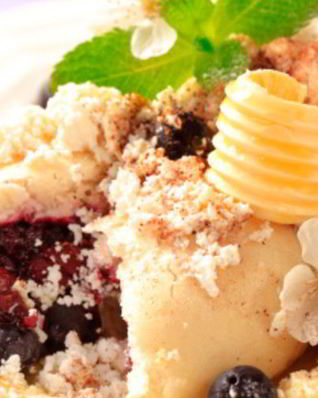 Вареники с черникой