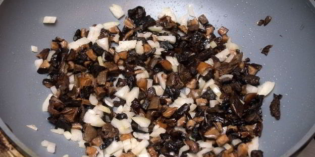 вареники с гречкой и грибами