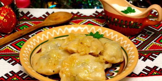 вареники с капустой