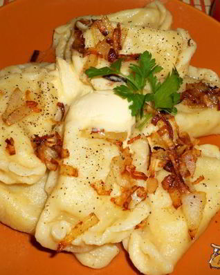 Вареники с картофелем на сыворотке и кукурузной муке