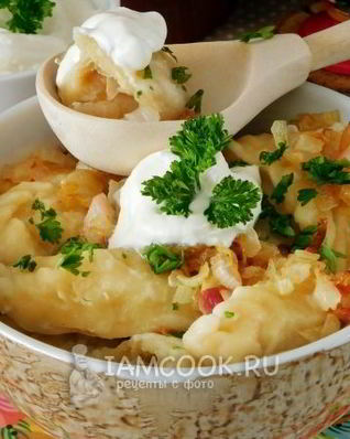 Вареники с картошкой и капустой