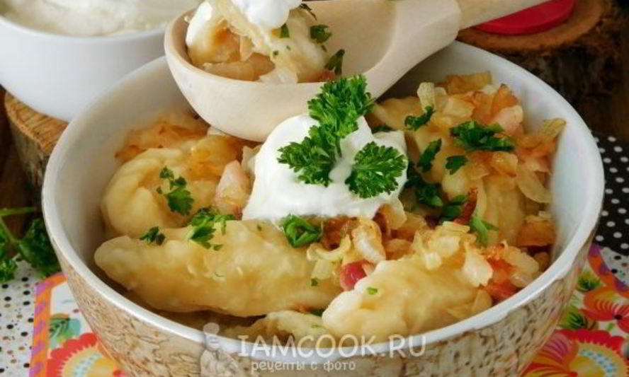 Рецепт вареников с картошкой и капустой