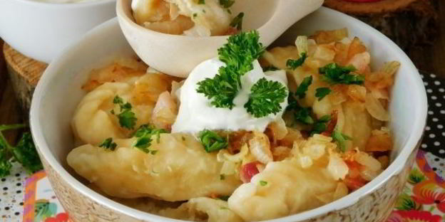 вареники с картошкой и капустой