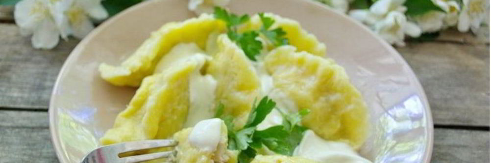 Вареники с картошкой и курицей