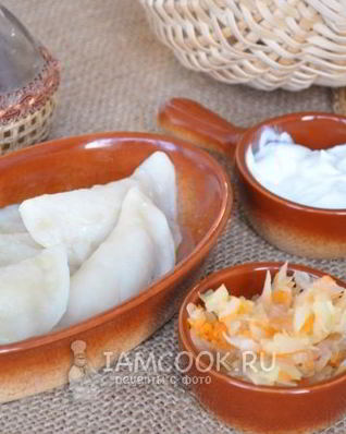 Вареники с куриной грудкой и картофелем