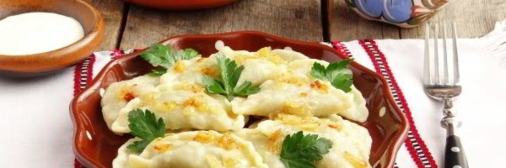 Вареники с лесными грибами