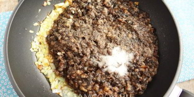 вареники с лесными грибами