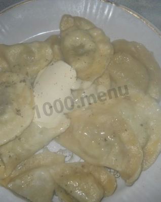 Вареники с печенью и картошкой