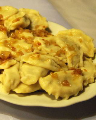 Вареники с шампиньонами