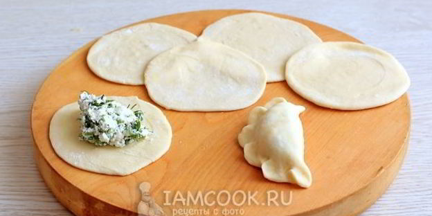 вареники с соленым творогом