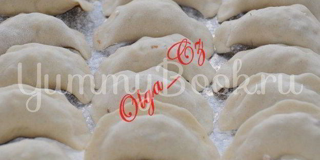 вареники с творогом, гречневой кашей и мятой