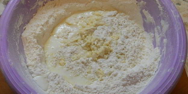 вареники с творогом и черникой