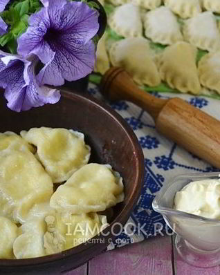 Вареники с творогом из теста на воде